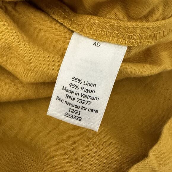 4X Croft & Barrow Yellow Ochre Sleeveless Dress - Picture 6 of 9